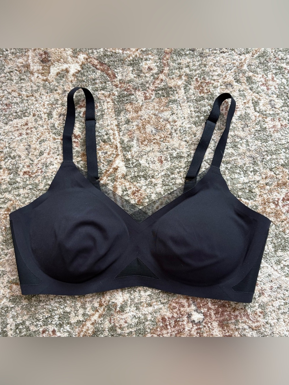 Honeylove Crossover Bra Medium Black Removable Cups